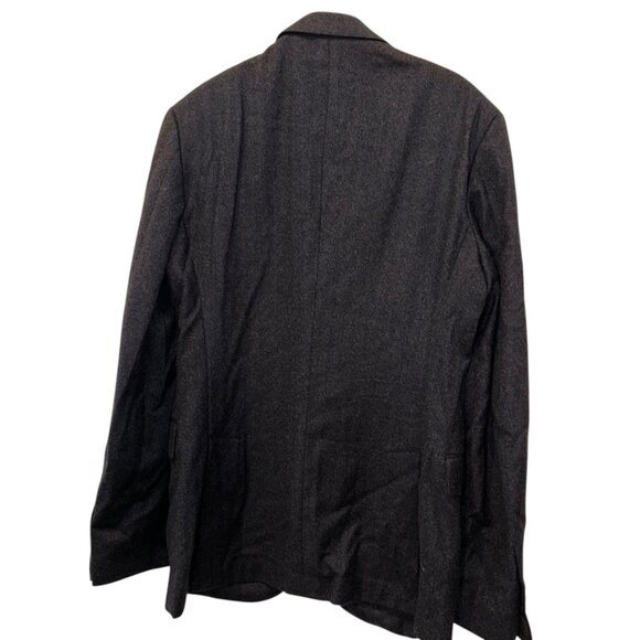 polo ralph lauren AS NEW navy blue herringbone tweed blazer jacket 40 L - Picture 3 of 8